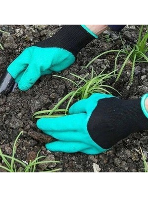 Toprak Kazma Ekme Çapalama Için Korumalı Bahçe Bahçivan Eldiveni