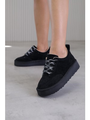 GZ606  Model 3  cm Tabanlı Yeni Sezon Kısa Bot Sıyah