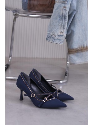 Hui  8 cm Topuklu Yeni Sezon Stiletto Ayakkabı Lacı.nbk