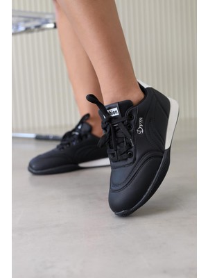 DV155  Model 2 cm Tabanlı Yeni Sezon Spor Ayakkabı Sıy.bey