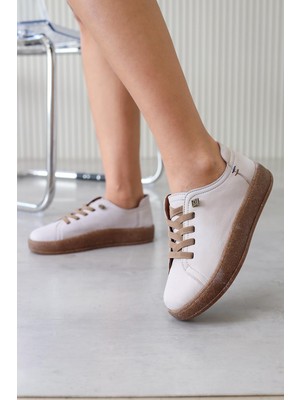 IN890  Model 3 cm Tabanlı Yeni Sezon Spor Ayakkabı Orjinal Deri Vızon