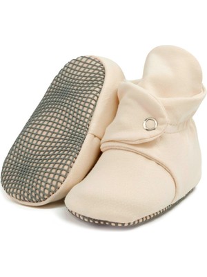 Ella Bonna Organik Pamuk Bebek Pandufu, Kaydırmaz Taban, Yenidoğan Patiği, Ev Kreş Ayakkabısı