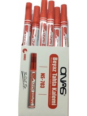 Mikro Onas NS-703 Beyaz Tahta Kalemi  12 Li Paket
