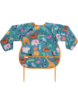 Tinyfeed Uzun Kollu Sıvı Geçirmez Bebek Önlüğü 2-4 Yaş | Mama ve Aktivite Önlüğü-Zooworld