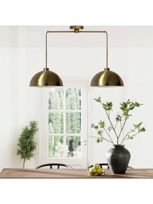 Bamyum Yimpi Ikili Eskitme Sarkıt Avize Sarkıt Lamba Salon Mutfak Avizeleri Pastane Cafe Berber Modelleri