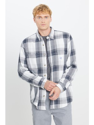 Lee %100 Pamuk Relaxed Fit Cepli Gömlek Yaka Ceket
