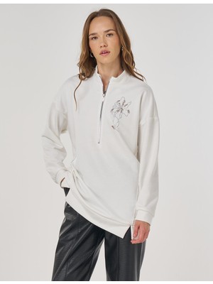 Kayra Hotfix Baskılı Üç Iplik Sweatshirt 31060