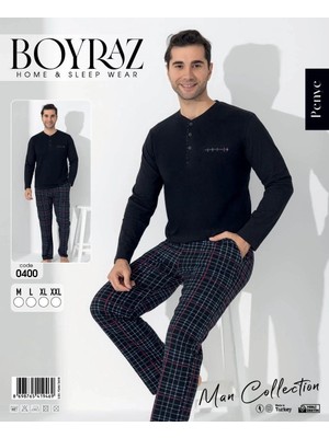 Çamaşır Kenti Boyraz 0400 Erkek Uzun Kol Pijama Takımı