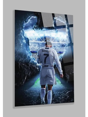 Ultra Yüksek Çözünürlüklü Yedi Numara Crıstıano Ronaldo Görseli Ev, Ofis Hediyesi