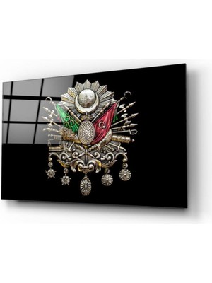 Nw Özel  Osmanlı Tuğrası Cam Tablo