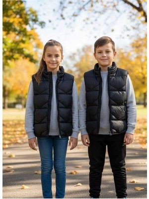 Yusgos Unisex Kız/Erkek Bebek Çocuk Su Geçirmez Fermuarlı Cepli Şişme Do