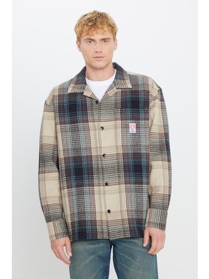 Wrangler %100 Pamuk Relaxed Fit Rahat Kesim Gömlek Yaka Cepli Ceket