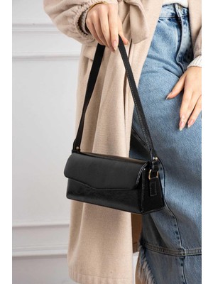 Çanta Trend *** Siyah Kadın Baget Abiye Çanta