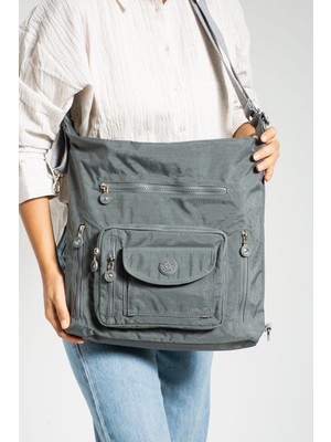 Çanta Trend Mega Çok Bölmeli Astarlı Omuz Çantası