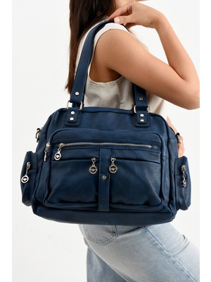 Çanta Trend Lizbon/yumuşak Deri Çok Bölmeli Kadın Omuz Çantası