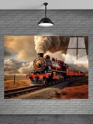 Marsilyan 3D Tren Cam Tablo Ev Dekorasyon,balkon Dekorasyonu,dekoratif,duvar Tablo,mutfak Tablo