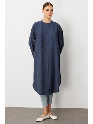 Micca Soft Modal (%90) İçerikli Pili Kırımlı Detay Kap Ferace-Laci