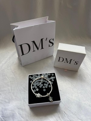 DMs Silver Charm Durdurucu Setli Ürün 2'li Ayarlanabilir Unisex Kullanıcı İçin
