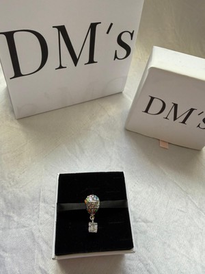 DMs Silver Rengarenk Up-Ev Balonlar Gümüş Charm'ı