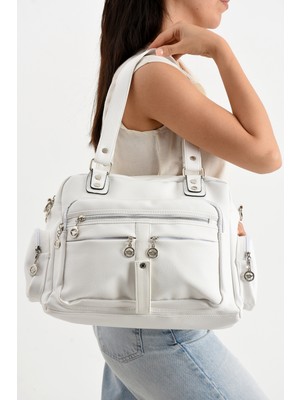 Çanta Trend Lizbon/yumuşak Deri Çok Bölmeli Kadın Omuz Çantası