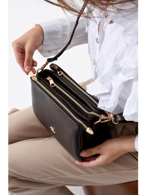 Çanta Trend Çok Bölmeli Uzun Askılı Yumuşak Deri Çok Kullanışlı Çapraz ve Omuz Çantası