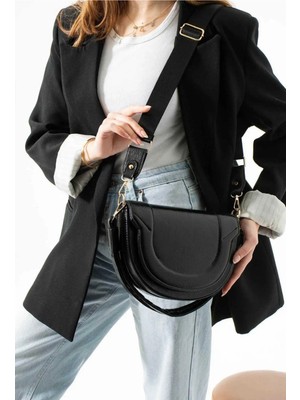 Çanta Trend *** Kadın Siyah El ve Omuz Çantası