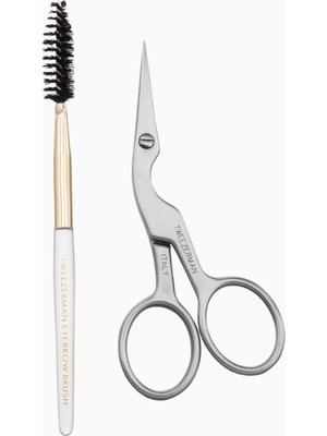 Tweezerman Brow Shaping Scissors & Brush Kaş Şekillendirme Seti