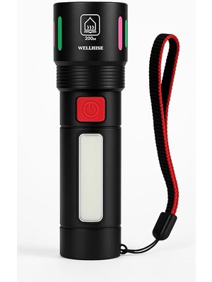 B15 Şarjlı Ledli Fosforlu El Feneri