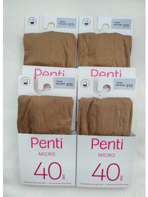 Penti Mıkro 40 Den Orta Kalın Mat Soket Çorap ( Kısa Soket Çorap) 4'lü