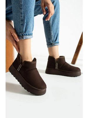 Cozi Company Kadın Kışlık Kaymaz Taban Peluş Astarlı Sıcak Tutan Rahat Ayakkabı Bot