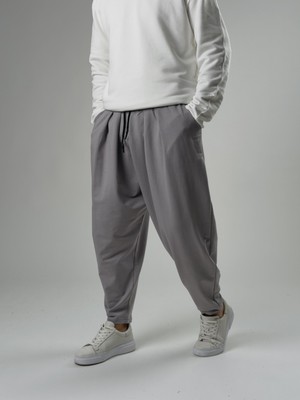 Cocopelli Erkek Gri Pileli Yarım Şalvar COC2576