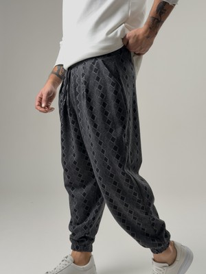 Cocopelli Desenli Erkek Pileli Yarım Şalvar COC2574