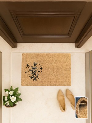 Chandler Home Flor Brillante 40X60 cm Coco Kapı Önü Paspası Çiçek