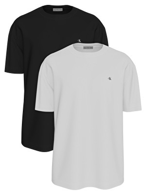Calvin Klein Erkek Gri - Siyah 2'li T-Shirt