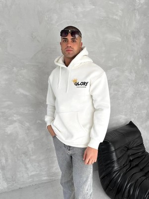 Çamaşır Kenti Kışlık Üç Iplik Kapşonlu Sweatshirt