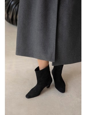 Straswans Viva Kadın Süet Bot Siyah