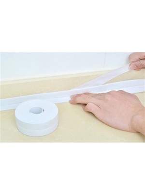 Defne Toprak Beyaz Su Sızdırmaz Lavabo Kenar Bandı (Kutusuz)(3.2m)