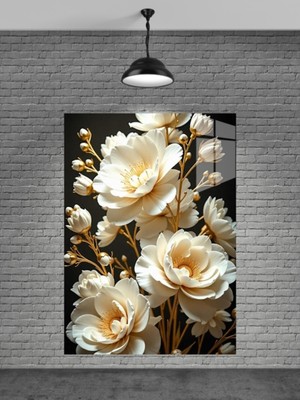 Marsilyan Çiçek Cam Tablosu Ev Dekorasyon,balkon Dekorasyonu,dekoratif,duvar Tablo,mutfak Tablo,hediyelik