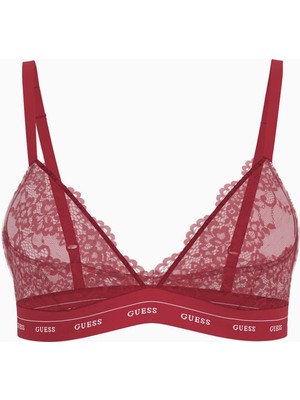Guess Jane Triangle Logolu Kadın Bralet Nefes Alabilir Dantel Kumaş ile Rahat Tasarım