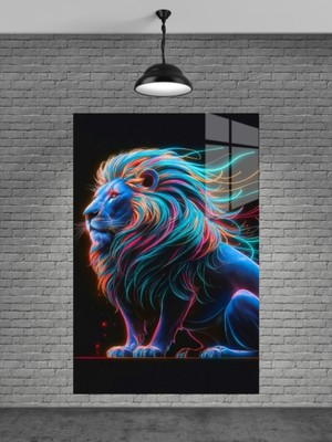 Marsilyan Aslan Cam Tablo Ev Dekorasyon,balkon Dekorasyonu,dekoratif,duvar Tablo,mutfak Tablo