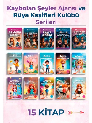 UMY Yayınları Kaybolan Şeyler Ajansı ve Rüya Kaşifleri Kulübü Serileri - 15 Kitap - Çocuk Kitabı Serisi