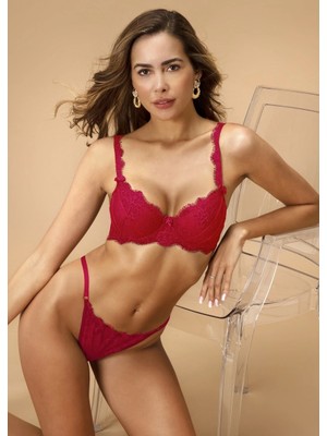 Nurteks 4320 Desteksiz Dantelli Sütyen Takımı