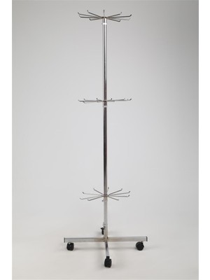 Modern Raf 10 Telli 3 Katlı Askılık Stand