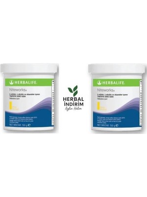 Herbalife Nitework Kolajen (L-Arjinin, L-Sitrülin ve Vitamin) 2'li Paket