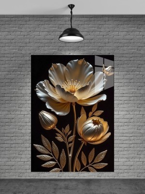 Marsilyan Çiçek Cam Tablosu Ev Dekorasyon,balkon Dekorasyonu,dekoratif,duvar Tablo,mutfak Tablo,hediyelik