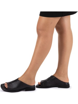 Kadın Hakiki Deri Günlük Yazlık Terlik