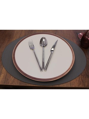 Storemax Oval Nopeli Deri Servis 2 Adet 35X45 cm