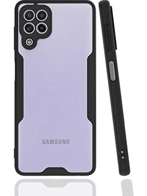 Storemax Galaxy M32 Kılıf Kamera Korumalı Arkası Mat Silikon Platin