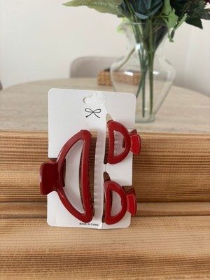 3'lü Saç Mandalı Kırmızı