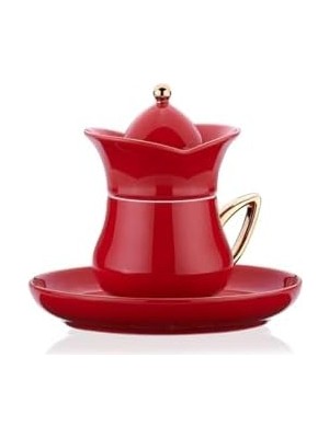 Storemax A8778-1 Lalezar Coll. 2'li Kahve Fincan Takımı Kırmızı